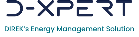 DIREK's AI-Powered Environmental Monitoring solution, featuring an interface displaying real-time metrics like humidity, temperature, light levels, and air quality.