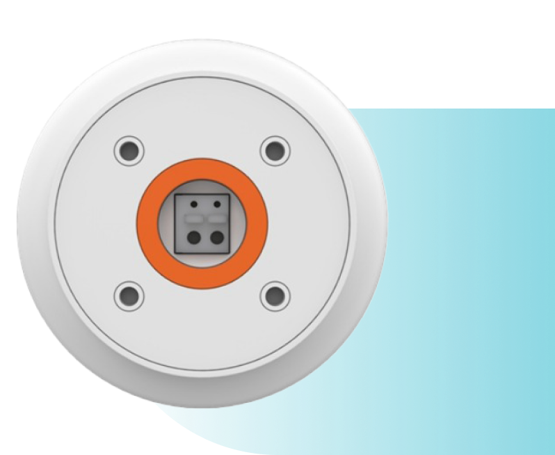 Back view of DIREK-M sensor: smart occupancy monitoring sensor with mmWave sensor technology